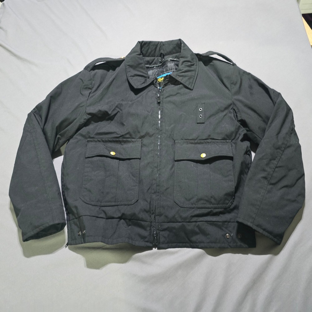 VTG Spiewak Golden Fleece Jacket Mens 44 Black Thinsulate Workwear USA tactical
